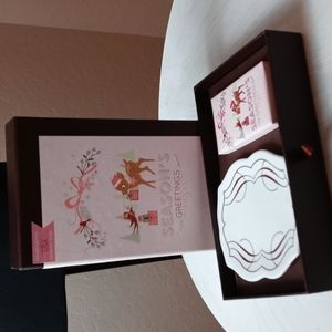 NIB Love & Luck Season's Greetings Soap and Dish Set